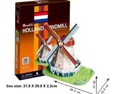 Puzzle 3D Mulino a Vento Olanda