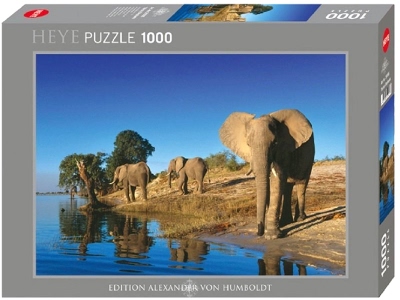 Puzzle Elefanti Assetati 1000
