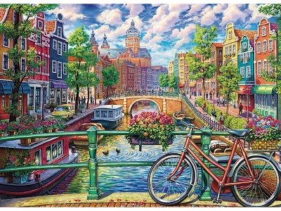 Puzzle Amsterdam Canal 1000 pezzi