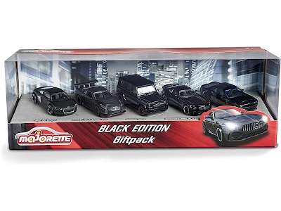 Majorette Iconic cars Black Edition 5 Pieces Giftpack