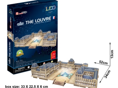 Puzzle 3D Museo del Louvre Parigi