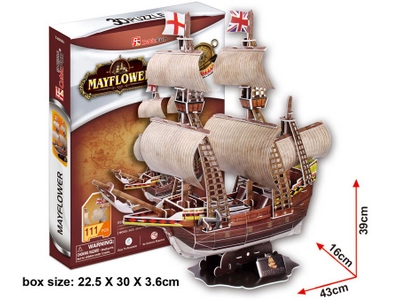 Puzzle 3D Veliero Mayflower