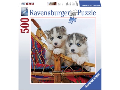 Puzzle Cani - Cuccioli di Husky 500 pezzi