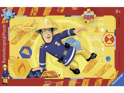Puzzle Sam Il Pompiere in Azione 15 pezzi