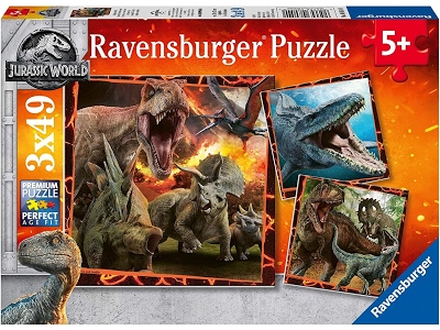 Puzzle Jurassic World 3 x 49 Pezzi