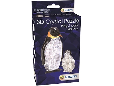Crystal Puzzle Coppia di Pinguini