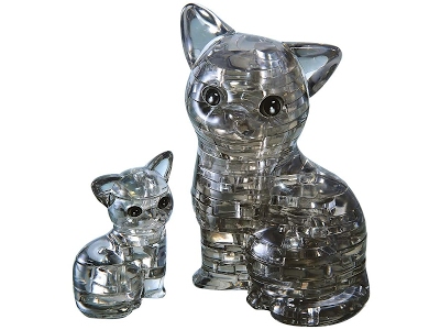 Crystal Puzzle: Coppia di Gatti