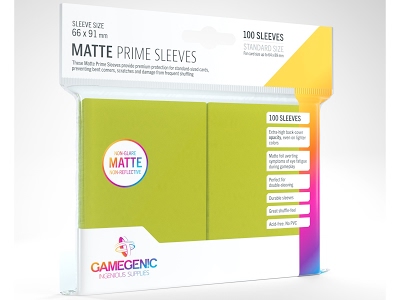 Matte Prime Sleeves 100 Lime