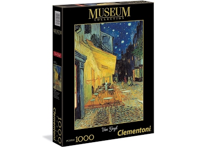 Clementoni Van Gogh Esterno di Caffè di Notte Museum Collection Puzzle 1000 Pezz 
