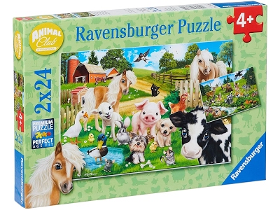 Puzzle Animal Club 2 x 24 pezzi