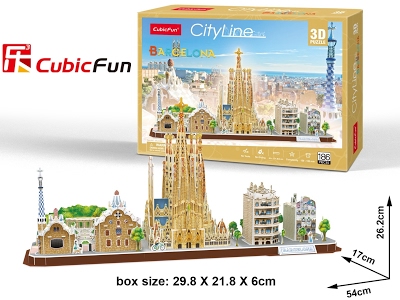 Puzzle 3D City Line Barcellona