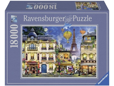 Puzzle Passeggiata Notturna a Parigi 18000 pezzi