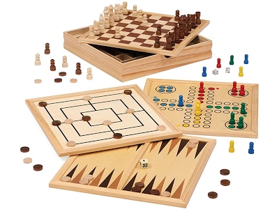 Acquista Set di scacchi 4 in 1 Gioco da tavolo per bambini e adulti per  giocare a carte da scacchi, dadi, piastrelle punteggiate