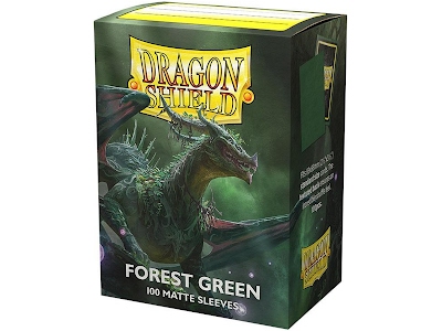 Dragon Shield Standard Sleeves - Matte Forest Green (100 Sleeves)