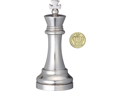 Cast Chess King - Silver