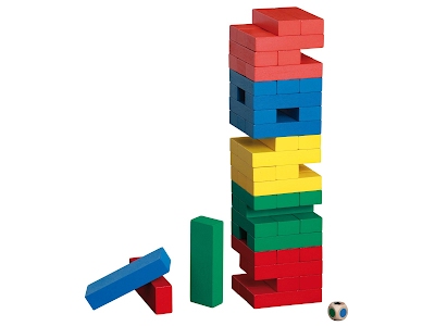 Torre Jenga colorata