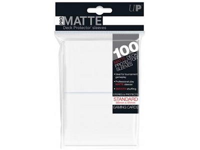 Ultra Pro - Matte White Standard Deck Protectors 100 pz