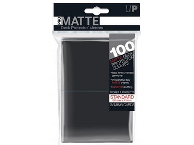 Ultra Pro - Matte Black Standard Deck Protectors 100 pz