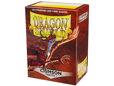 Dragon Shield Standard Sleeves - Matte Crimson (100 Sleeves)