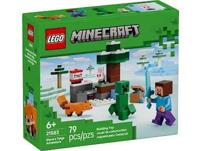 Lego Minecraft 21583 Avventura di Steve nella taiga