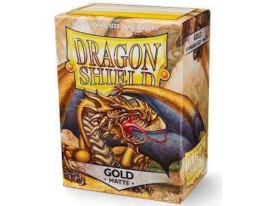 Dragon Shield Standard Sleeves - Matte Gold (100 Sleeves)