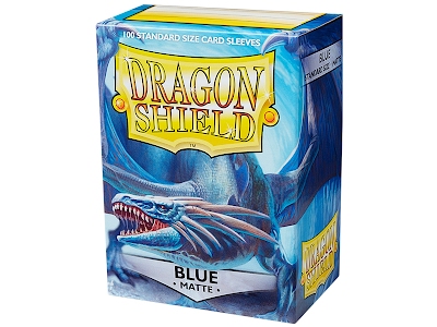 Dragon Shield Standard Sleeves - Matte Blue (100 Sleeves)