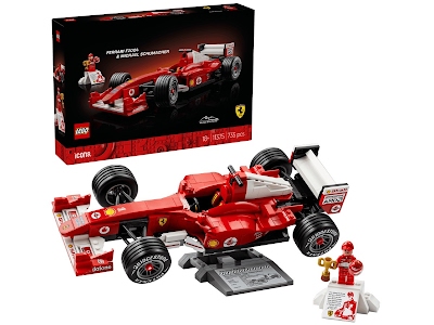 Lego Icons 11375 Ferrari F2004 e Michael Schumacher