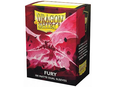 Dragon Shield Standard Sleeves - Dual Matte Fury Alaric Crimson King (100 Sleeves)