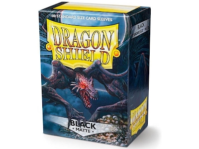 Dragon Shield Standard Sleeves - Matte Black (100 Sleeves)