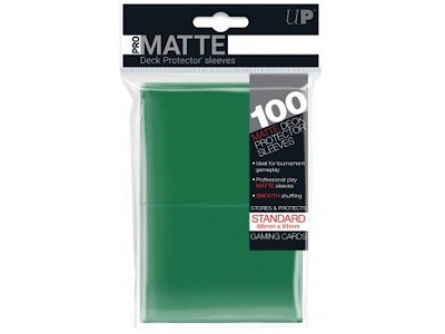 Ultra Pro - Matte Green Standard Deck Protectors 100 pz