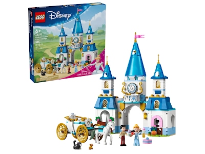 Lego Disney 43275 Castello e carrozza di Cenerentola