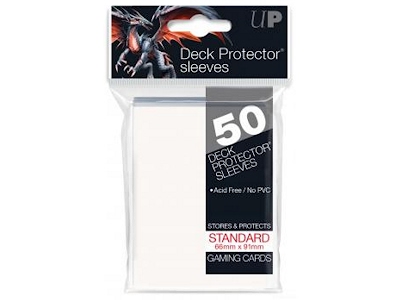 50 Bustine White Standard Deck Protectors