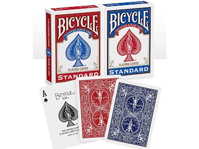 Carte Bicycle Standard - Set di 2 Mazzi (Rosso e Blu)