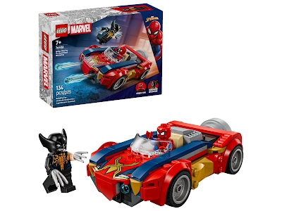 Lego Marvel 76336 Auto di Spider-Man vs. Venomized Wolverine
