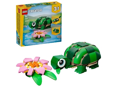 Lego Creator 31377 Tartaruga con fiore di ninfea