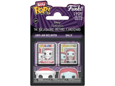 Funko Bitty Pop 2 Pack Nightmare B.C. Santa Jack & Sally