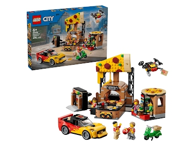 Lego City 60496 Centro di consegna pizze con veicoli