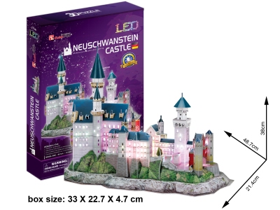 Puzzle 3D Castello di Neuschwanstein LED